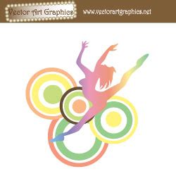 dance abstract vector image