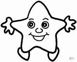 Star Coloring Pages Smiling Stars sketch template