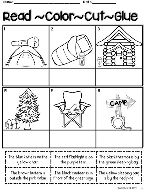 camping activities camping worksheets distance learning camping