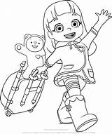 Rainbow Ruby Coloring Pages Printable Choco Bear Colorpages Teddy Travels Drawing Who Her Kids Drawings sketch template