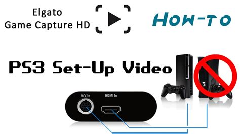 how to set up elgato game capture hd for the ps3 youtube