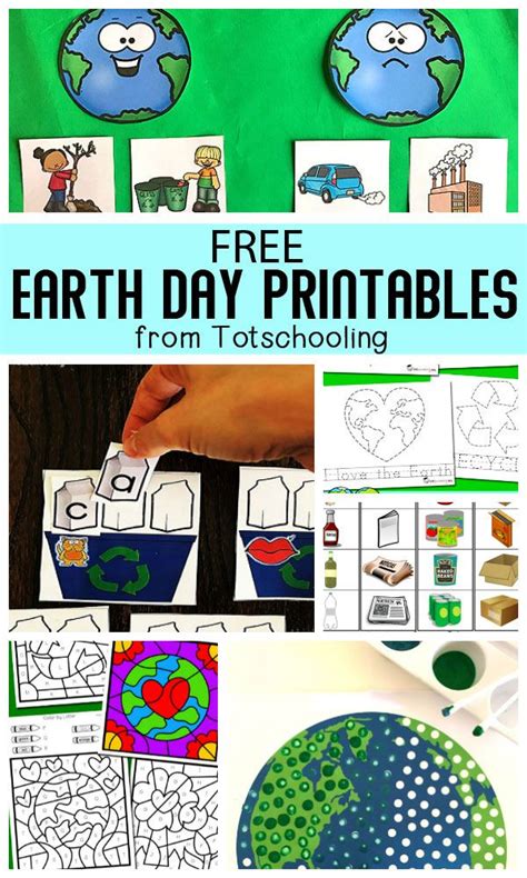 earth day printables  kids earth day worksheets earth