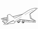 Concorde Airliner Coloring sketch template