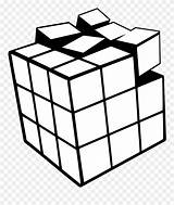 Cube Pages Rubiks Clipart Coloring Pinclipart sketch template