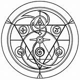 Alchemy Symbols Alchemist Circle Metal Book Magic Tattoos Deviantart Tattoo Symbol Fullmetal Array Seen Front Show Drawings Geometry Sacred Simbolos sketch template