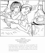 Coloring Mary Cassatt Pages Colouring Dover Adults Drawing Color Drawings Fine Publications Pinturas Famosas Dibujos Sheets Visit Bed Books Own sketch template