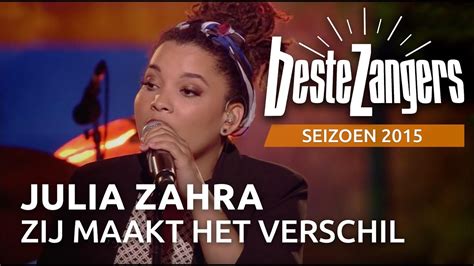 julia zahra zij maakt het verschil beste zangers  youtube