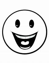 Smiley Coloring Face Pages Faces Printable Cartoon Emoji sketch template
