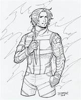 Bucky Coloring Civil War Barnes Drawings Deangrayson Commission Repost Reblog Please Show Do Choose Board Marvel Avengers Soldier Winter sketch template