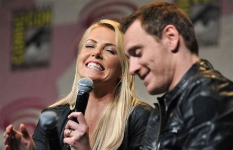 charlize theron salutes michael fassbender s manhood complex