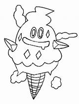 Pokemon Vanillish Coloring Pages Morningkids sketch template