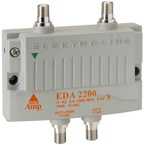 electroline eda  port  noise catv amplifier db