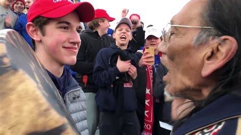 teen boys  trump hats taunt native american elder nathan phillips video  viral south