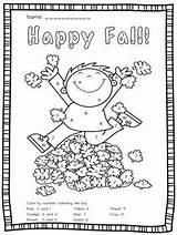 Fall Number Color Fun Math Preschool Activities Kindergarten Coloring Numbers Pages Worksheets Holiday Grade Autumn Scarecrows Choose Board Sheets Teaching sketch template