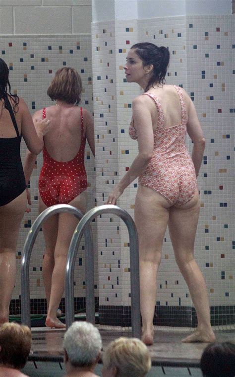 pictures of michelle williams and sarah silverman in swimsuits filming take this waltz