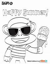 Summer Happy Jr Julius Color Fun Para Escolha Pasta Friends Print sketch template