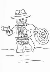 Indiana Lego Jones Coloring Pages Printable Print Coloriage Colouring Color Sheets Kids Patrol Gratuit sketch template
