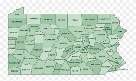 pennsylvania county map western  eastern pa hd png