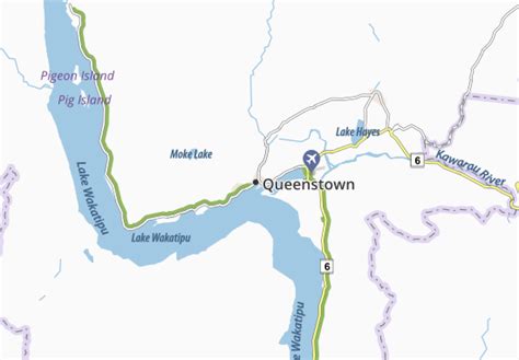 michelin queenstown map viamichelin
