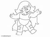 Steven Universe Coloring Amethyst Pages Printable Kids sketch template
