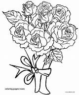 Coloring Pages Cross Rose Roses Crosses Getcolorings Color Printable sketch template
