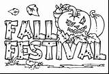 Fall Coloring Pages Festival Scarecrow Preschool Getcolorings Printable Print Getdrawings sketch template
