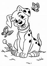 Dalmation Coloring Dog Pages Printable Getcolorings Print sketch template