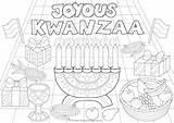 Kwanzaa Colouring Joyous Activityvillage sketch template