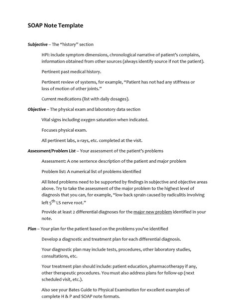 fantastic soap note examples templates template lab