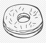 Donat Putih Hitam Makanan Kartun Donut Mewarnai Doughnut Sketsa sketch template