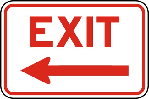 exit left arrow sign save  instantly