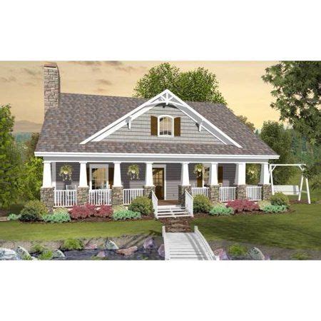thehousedesigners  craftsman bungalow house plan  basement foundation  printed sets