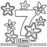 Coloring Number Pages Color Crayola Easy Kids Numbers Preschool Counting Print Printable Stars Printables sketch template