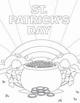 St Coloring Adults Patrick Pages Patricks Printable Rainbow sketch template