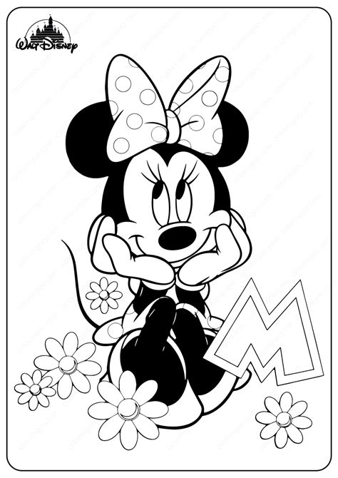 printable disney minnie mouse  coloring pages minnie mouse