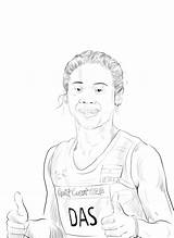Hima Athlete sketch template