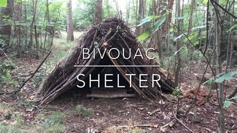 bivouac bushcraft shelter youtube