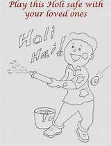 Holi Coloring Kids Happy Pages Sponsored Links sketch template