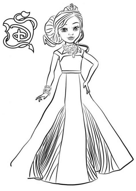 descendants coloring pages printable printable coloring pages
