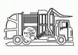 Coloring Pages Truck Garbage Kids Wuppsy Printables sketch template