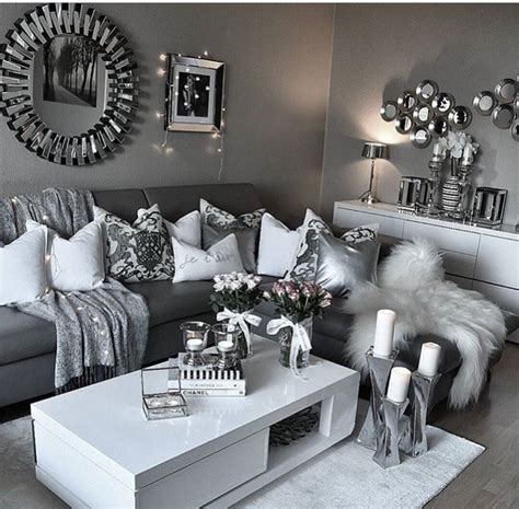 pin  selene vece  design home silver living room living room decor gray silver living