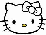 Kitty Hello Bow Coloring Pages Printable Print Printout Colouring Choose Board Party sketch template