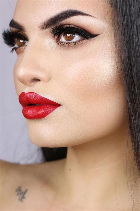 48 red lipstick looks get ready for a new kind of magic red