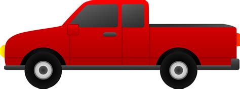 red pickup truck drawing  image