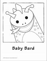 Bard Coloring Template sketch template