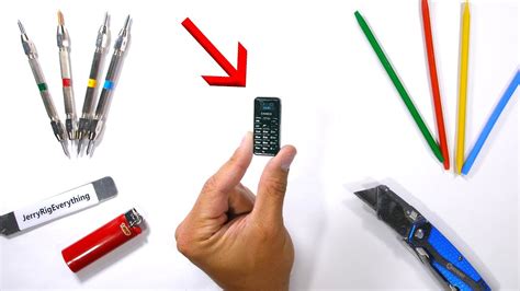 worlds smallest cell phone durability tested youtube