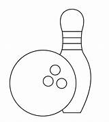 Bowling Coloring Pages sketch template