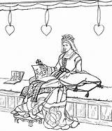 Coloring Medieval Pages Ages Middle Princess Times Chamber Her Color Getdrawings Getcolorings Sheets sketch template