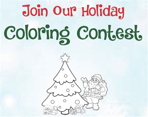 holiday coloring contest  paper shop