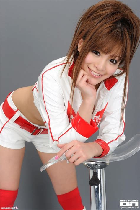 Haruna Megumi Sexy Japanese Model In Racing Uniform 100